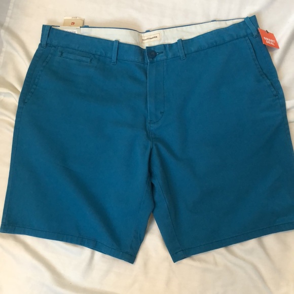 DENVER HAYES MEN’S 42 FLAT FRONT SHORTS OCEAN BLUE 5 POCKET SHARP CASUAL #086 - Picture 16 of 16